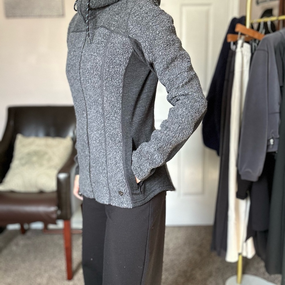 Women's Gray hooded Jacket size xs